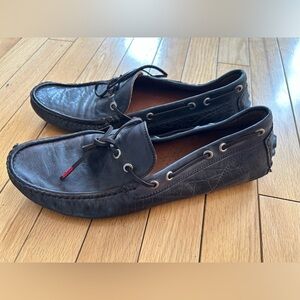 GC Zara men’s leather brown slip ons in SZ 9!